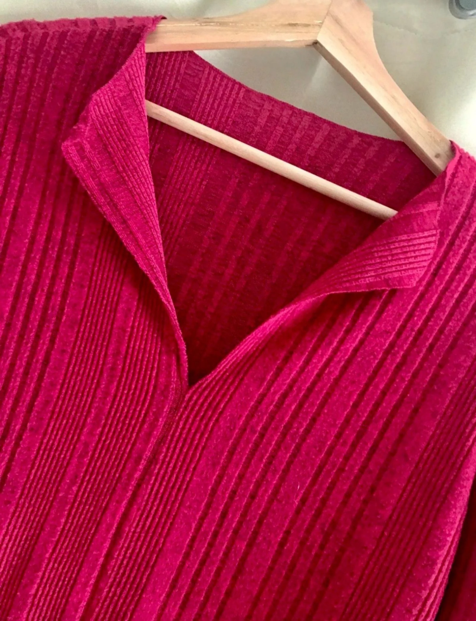💖 Pull en maille côtelée fuchsia - Taille M- Très bon état 💖